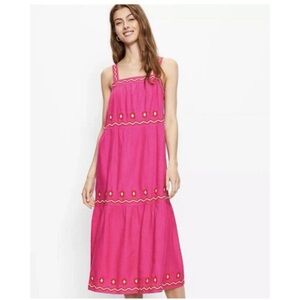 LOFT Linen Maxi Dress